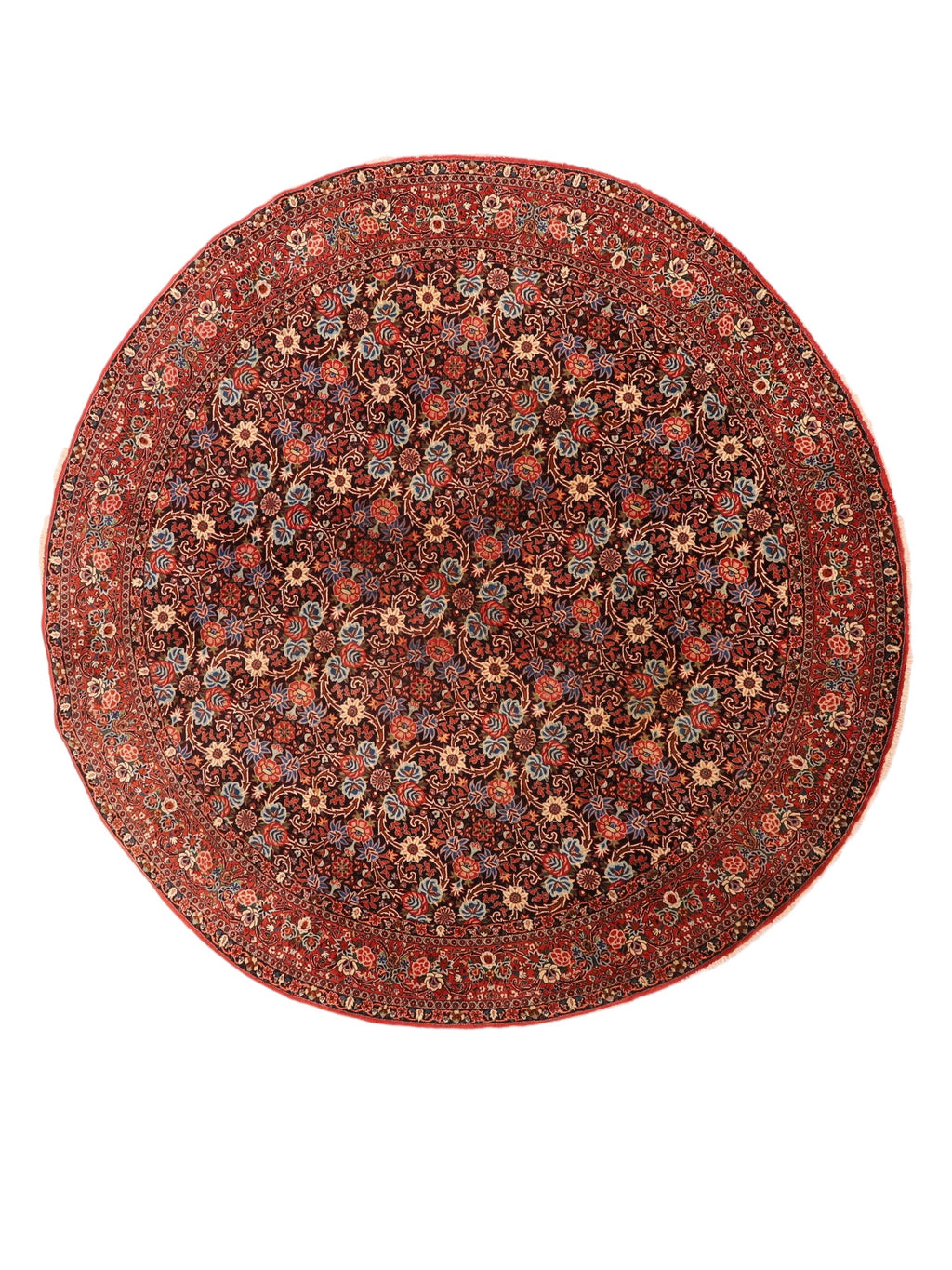 Runder Bidjar-Teppich – handgeknüpft aus Wolle, 244 × 248 cm