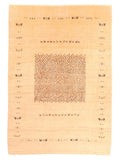 Moderner Wollteppich in Beige – handgeknüpft, 305 × 210 cm
