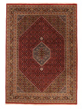 Indo-Bidjar-Teppich aus Wolle – handgeknüpft, Dunkelrot, 347 × 247 cm