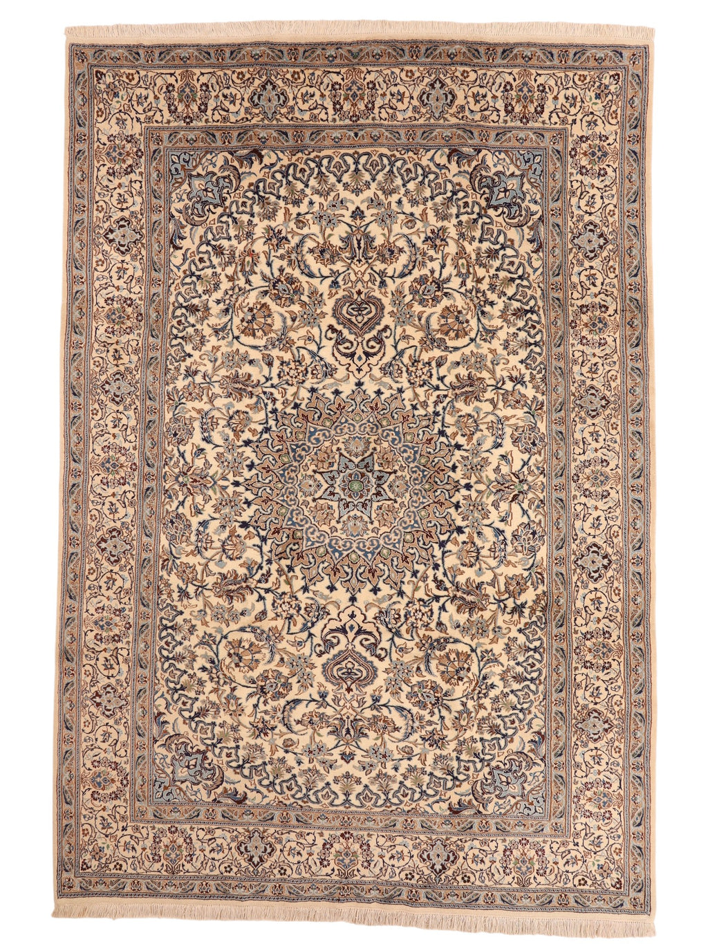 Nain-Perserteppich – handgeknüpfter Orientteppich aus Wolle, 360 × 248 cm