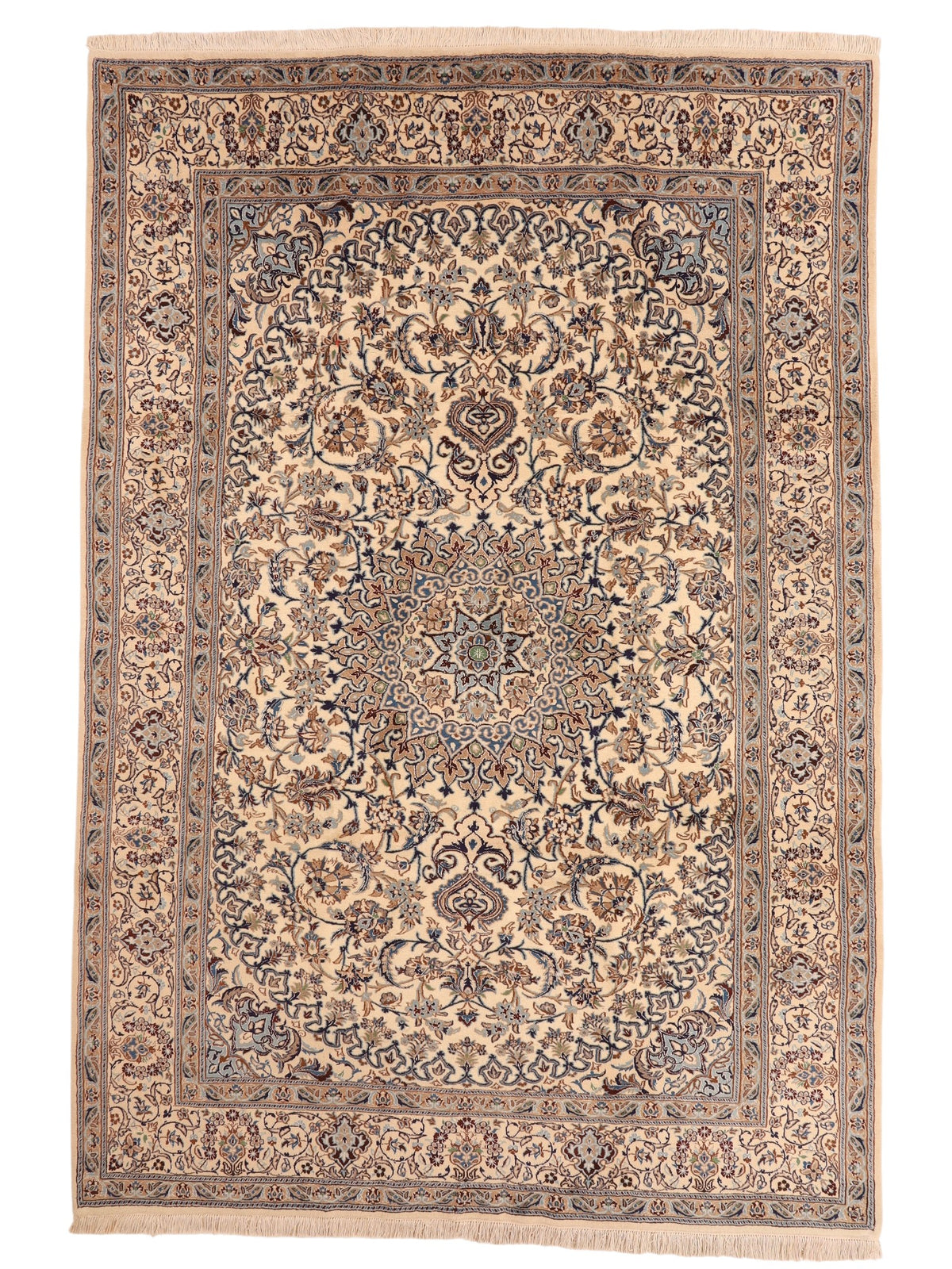 Nain-Perserteppich – handgeknüpfter Orientteppich aus Wolle, 360 × 248 cm